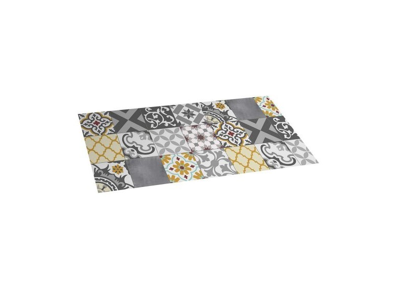 Винилов килим Stor Planet Croma Patch Сив Кехлибар 100 % PVC (50 x 110 cm)