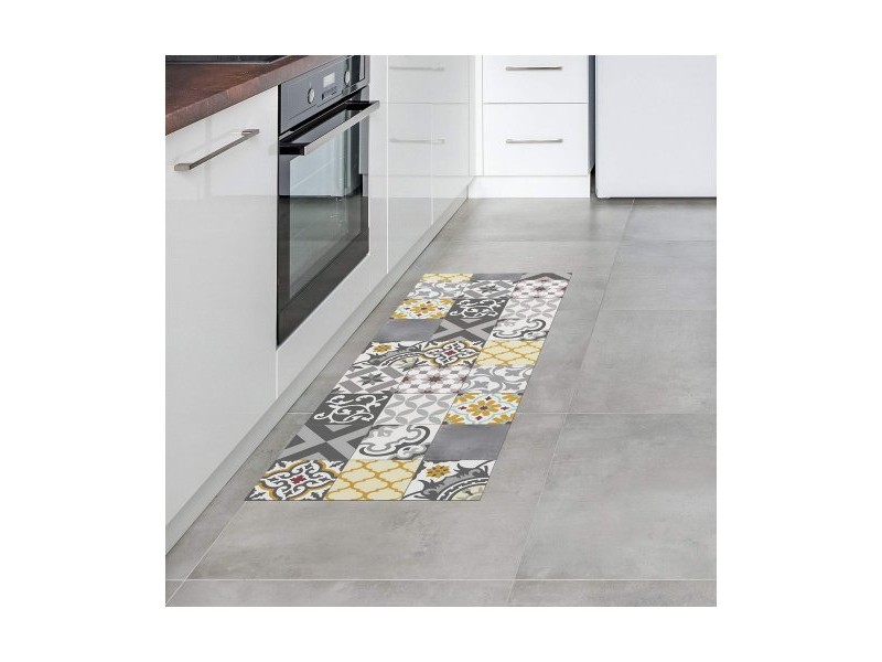 Винилов килим Stor Planet Croma Patch Сив 100 % PVC (50 x 140 cm)