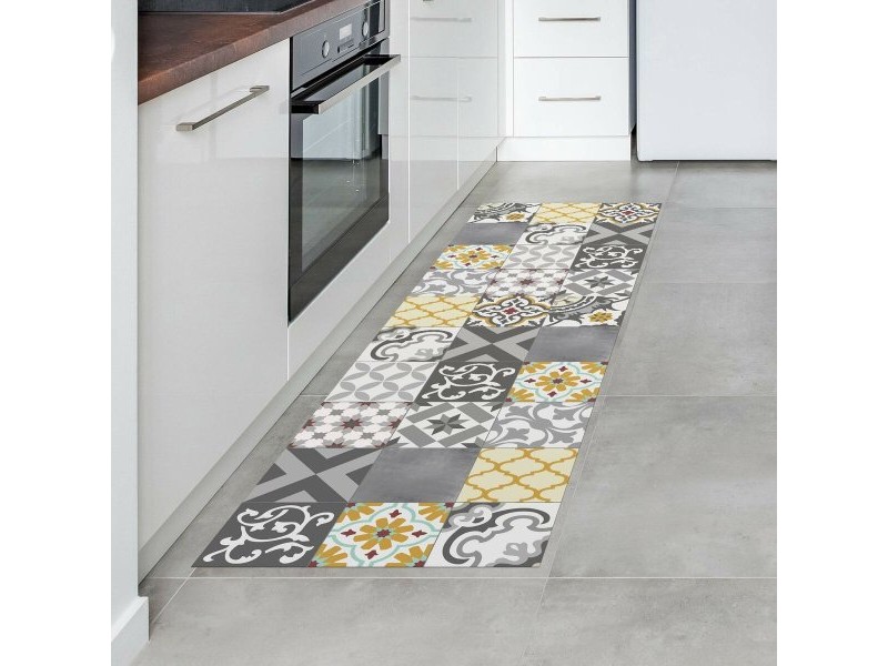 Винилов килим Stor Planet CROMA PATCH Сив 100 % PVC (60 x 200 cm)
