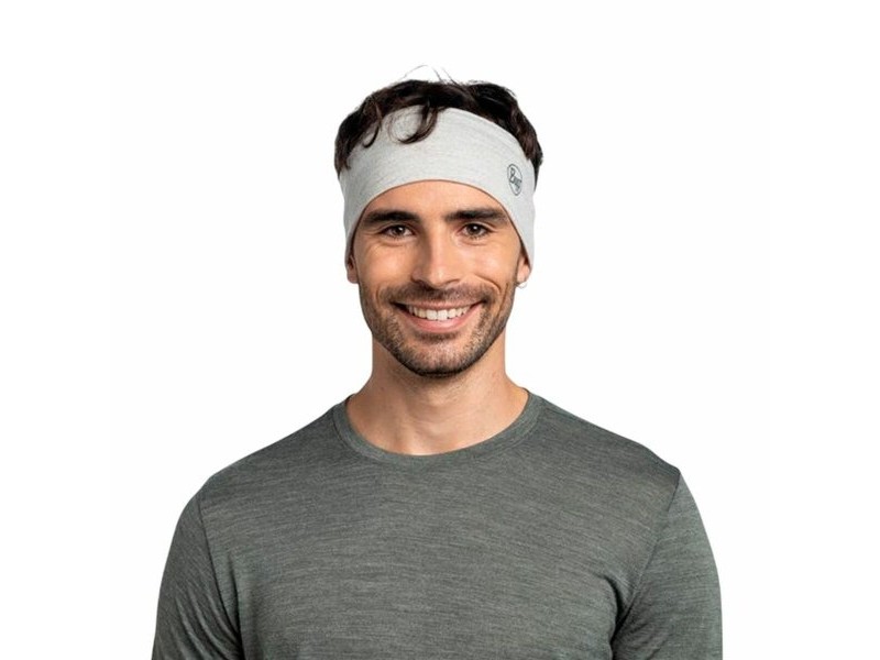 Спортна Лента за Глава Buff Solid Cloud Сив