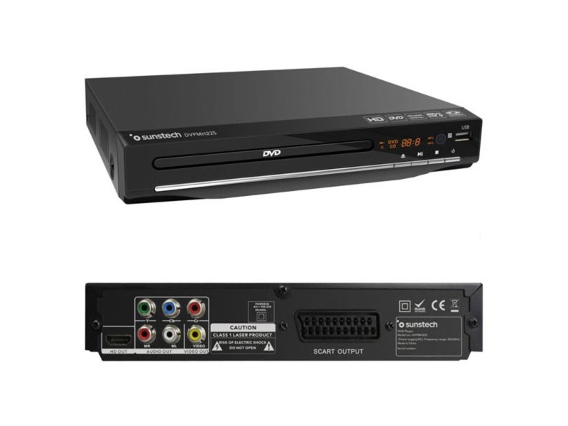 DVD плeйър с цифрова телевизия Sunstech DVPMH225 Черен