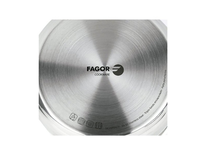 Касерола FAGOR Silverinox Неръждаема стомана 18/10 Хромирано (Ø 12 x 6,5 cm)
