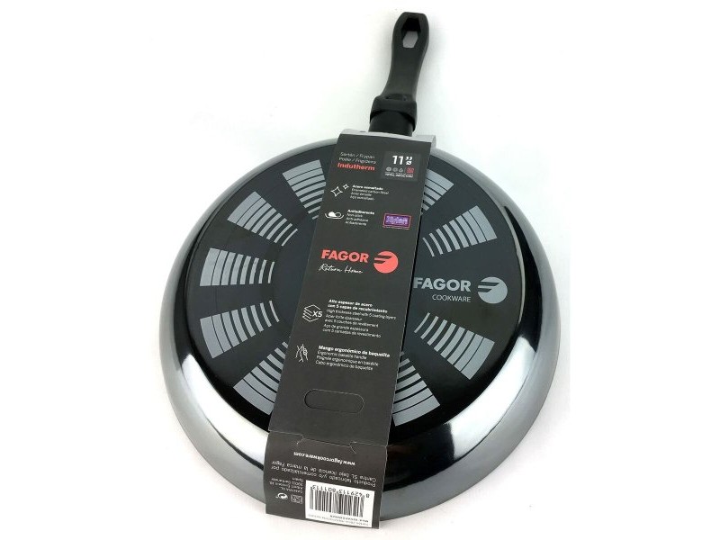 Тиган FAGOR Indutherm Черен Емайлирана Стомана (Ø 24 cm) Тиган FAGOR Indutherm Черен Емайлирана Стомана (Ø 24 cm)