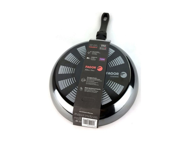 Тиган FAGOR Indutherm Черен Емайлирана Стомана (Ø 28 cm)