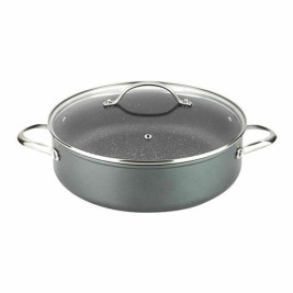 Касерола с Капак Fagor Сив Ø 28 cm Закален алуминиум