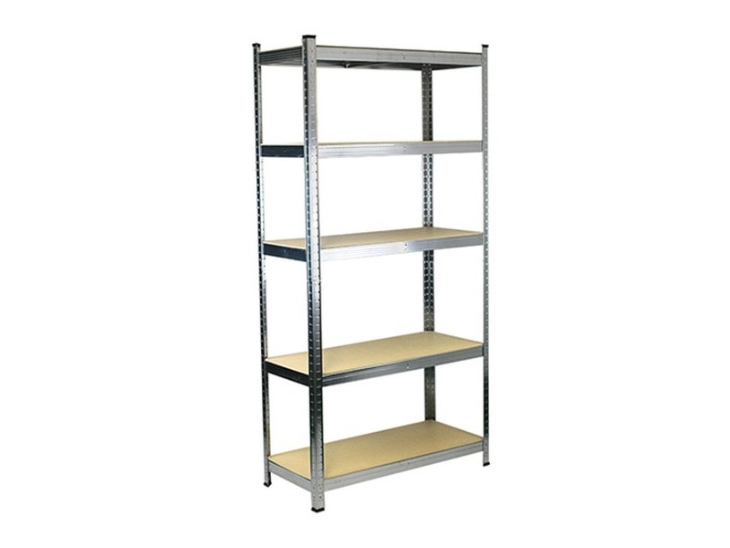 Лавица Ferrestock 875 Kg 90 x 40 x 180 cm Сив Дървен Поцинкована Стомана Дървен MDF 5 Рафтове