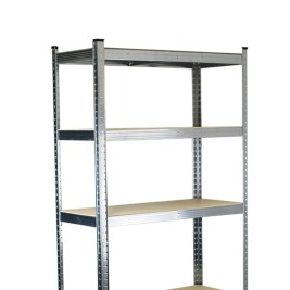 Лавица Ferrestock 875 Kg 90 x 40 x 180 cm Сив Дървен Поцинкована Стомана Дървен MDF 5 Рафтове
