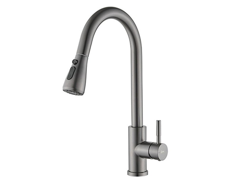 Смесител Fontastock Сив Неръждаема стомана Kерамично C форма