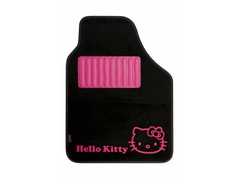 Комплект Постелки за Кола Hello Kitty Черен Розов (4 pcs)