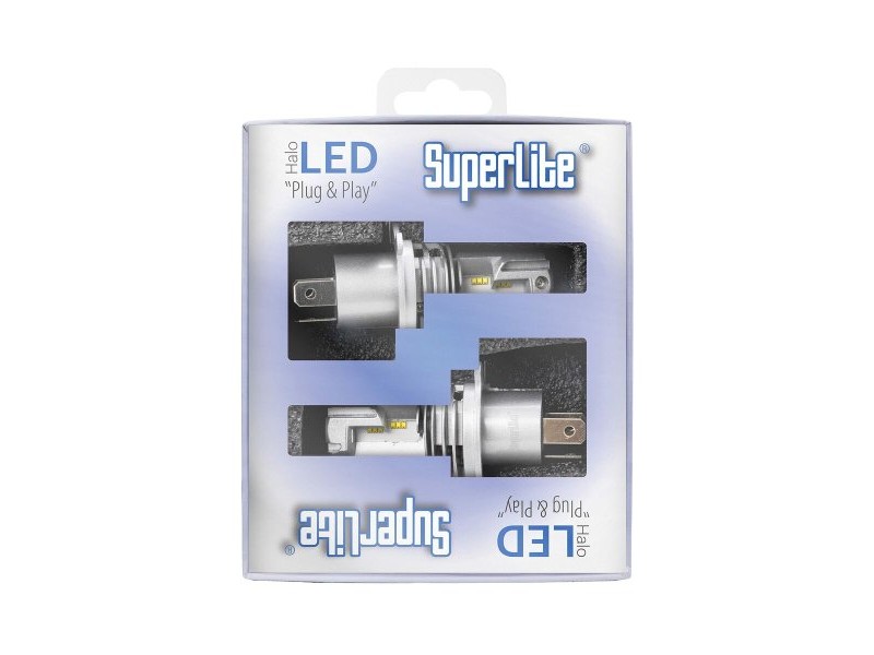 Халоген LED комплект за преобразуване Superlite BOM12311 H4 28 W 6500 K LED (2 броя)