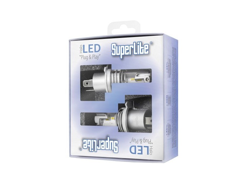 Халоген LED комплект за преобразуване Superlite BOM12311 H4 28 W 6500 K LED (2 броя)