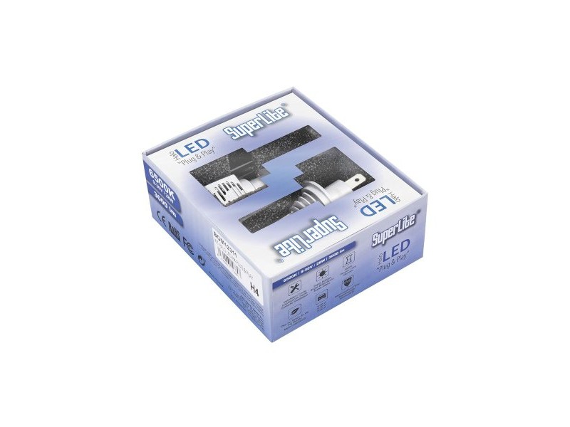 Халоген LED комплект за преобразуване Superlite BOM12311 H4 28 W 6500 K LED (2 броя)