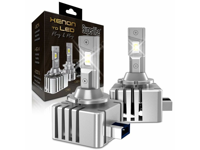 Xenon LED комплект за преобразуване Superlite Gold D1S 9000 K 45 W