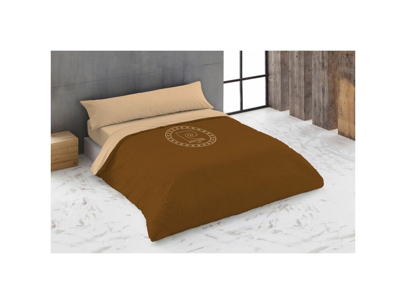 Комплект покривка за завивка Hosteline LOGO Бежов 180 легло 260 x 240 cm 4 Части