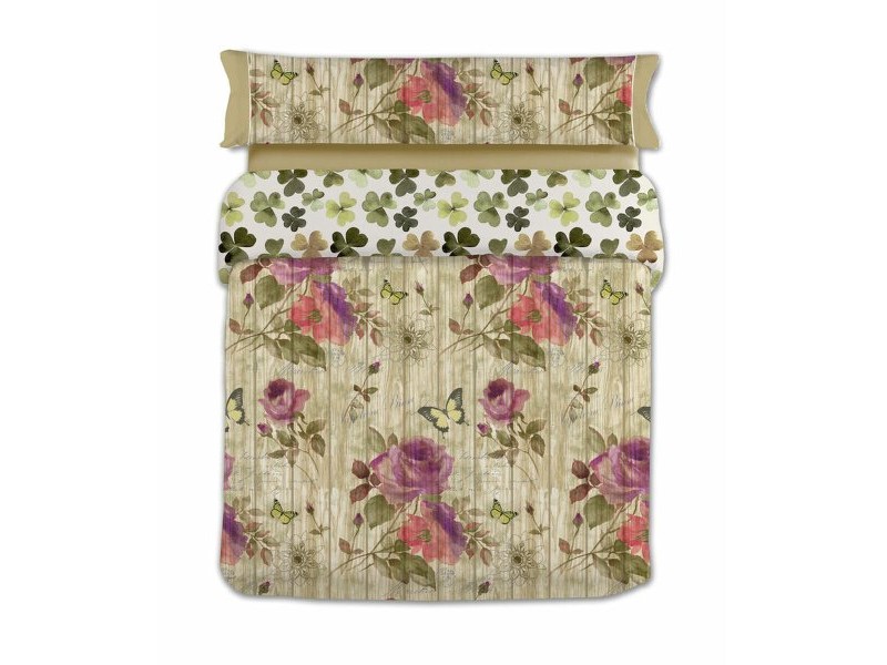 Комплект покривка за завивка Lois VINTAGE Кафяв 90 легло 150 x 230 cm 3 Части