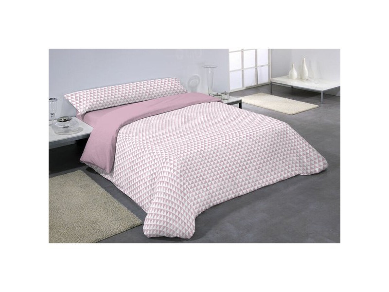 Комплект покривка за завивка Hosteline DAREL Розов 150 легло 3 Части