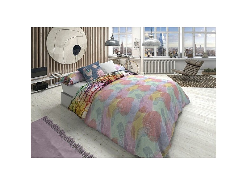 Комплект покривка за завивка Lois FAME P. Сив 90 легло