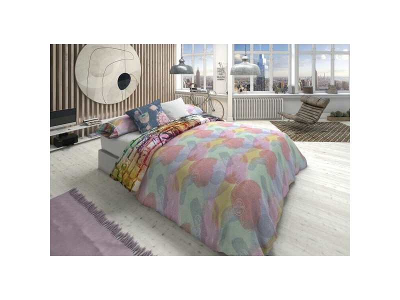 Комплект покривка за завивка Lois FAME P. Сив 135 легло 2 Части