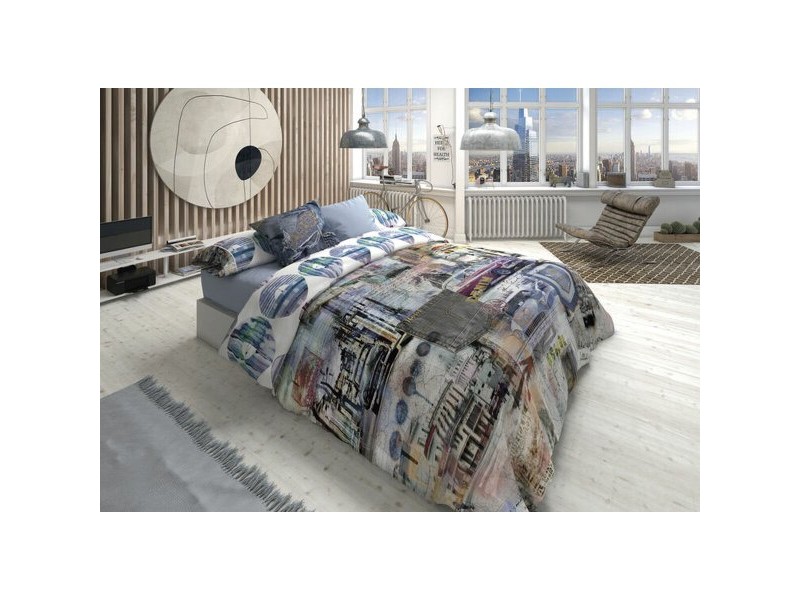 Комплект покривка за завивка Lois MEGANO P. Син 105 легло 2 Части