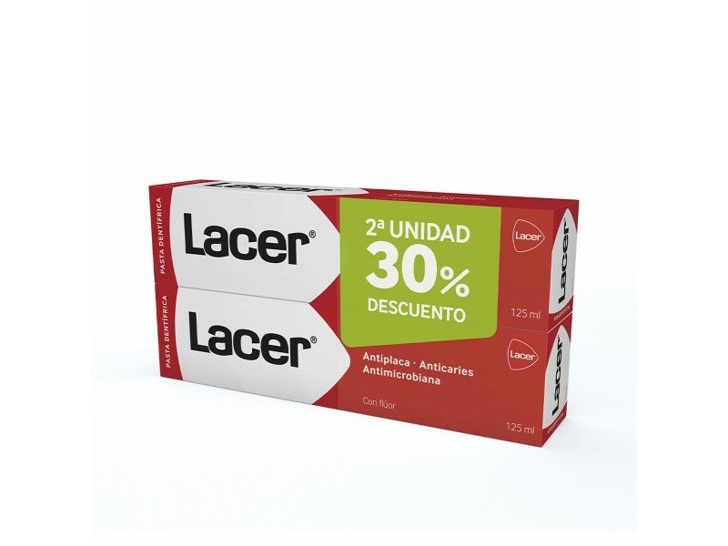 Паста за Зъби Цялостно Действие Lacer 2 x 125 ml (2 Части)