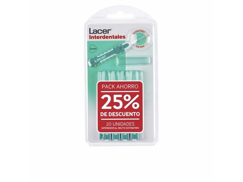 Интердентална Четка за Зъби Lacer RECTO EXTRAFINO 2x 10 броя