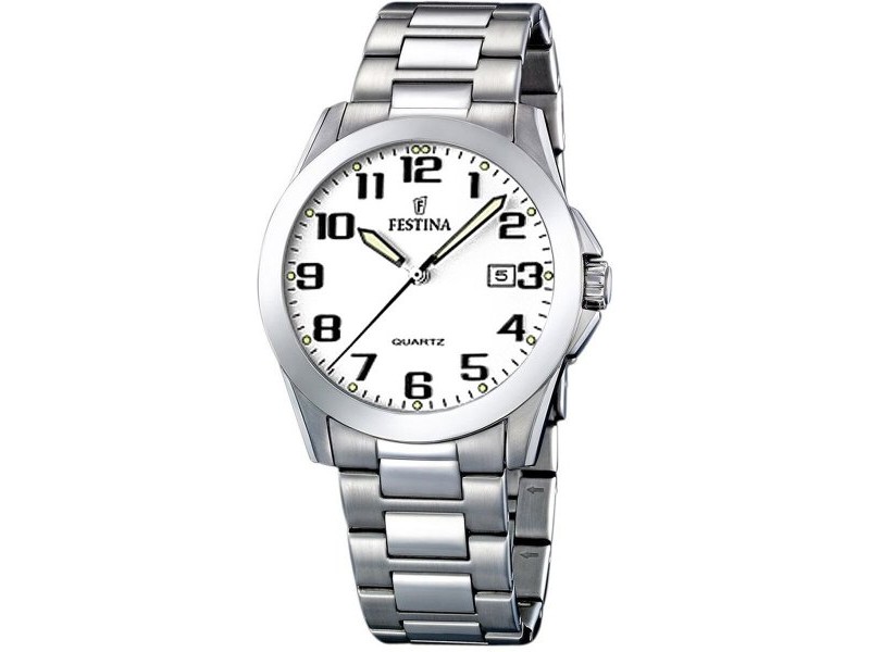 Мъжки часовник Festina F16376/7 Сребрист (Ø 40 mm)