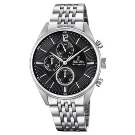 Мъжки часовник Festina F20285/4 Черен Сребрист