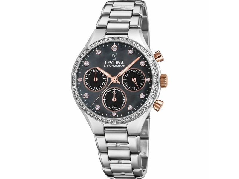 Мъжки часовник Festina F20401/4 Ø 36 mm Черен Сребрист