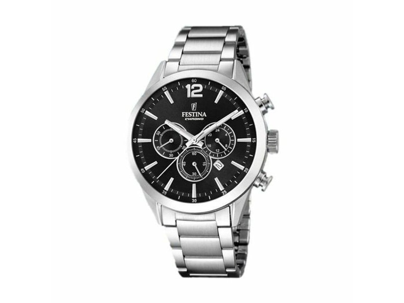 Мъжки часовник Festina F20343/8 Черен Сребрист