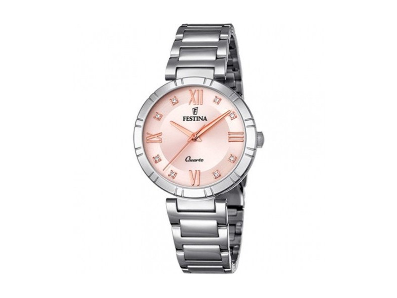 Мъжки часовник Festina F16936/C Сребрист Розово Златист