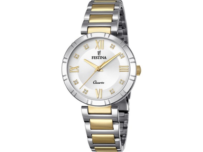 Мъжки часовник Festina F16937/A Злато Сребрист