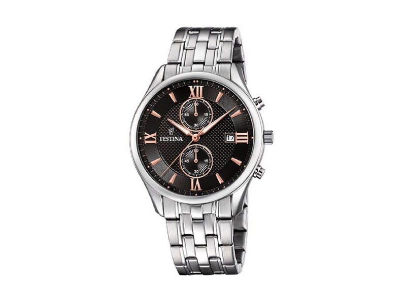 Мъжки часовник Festina F6854/7 Черен Сребрист