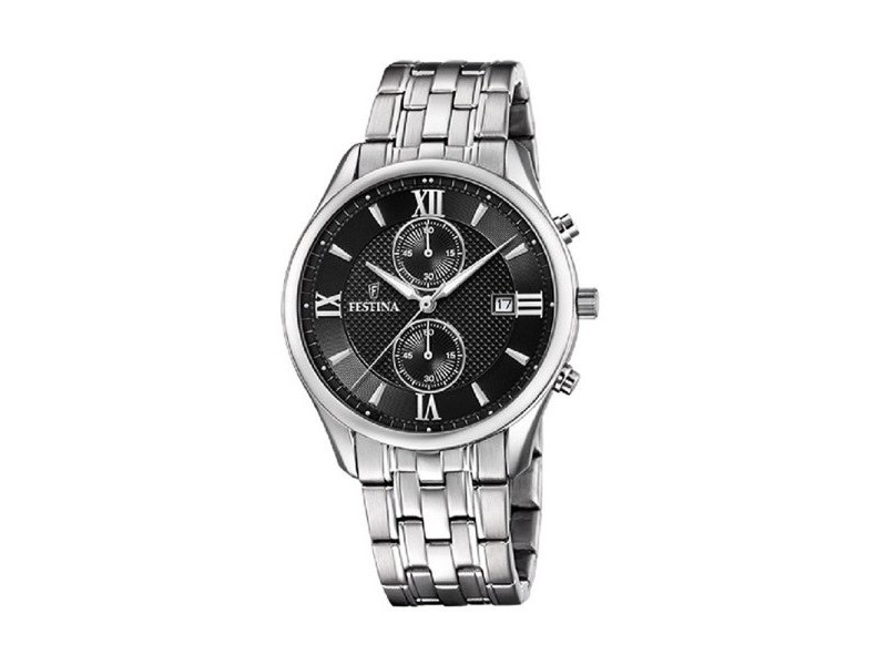 Мъжки часовник Festina F6854/8 Черен Сребрист