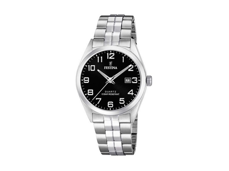 Мъжки часовник Festina F20437/4 Черен Сребрист (Ø 40 mm)