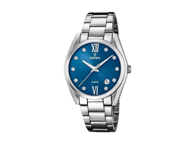 Мъжки часовник Festina F16790/C Сребрист Ø 38 mm