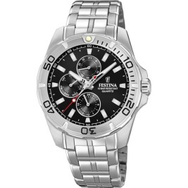Мъжки часовник Festina F20445/3 Черен Сребрист