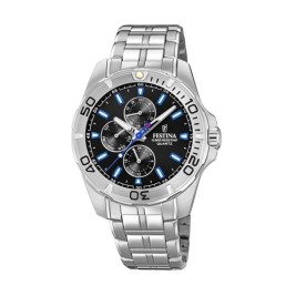 Мъжки часовник Festina F20445/6 Черен Сребрист
