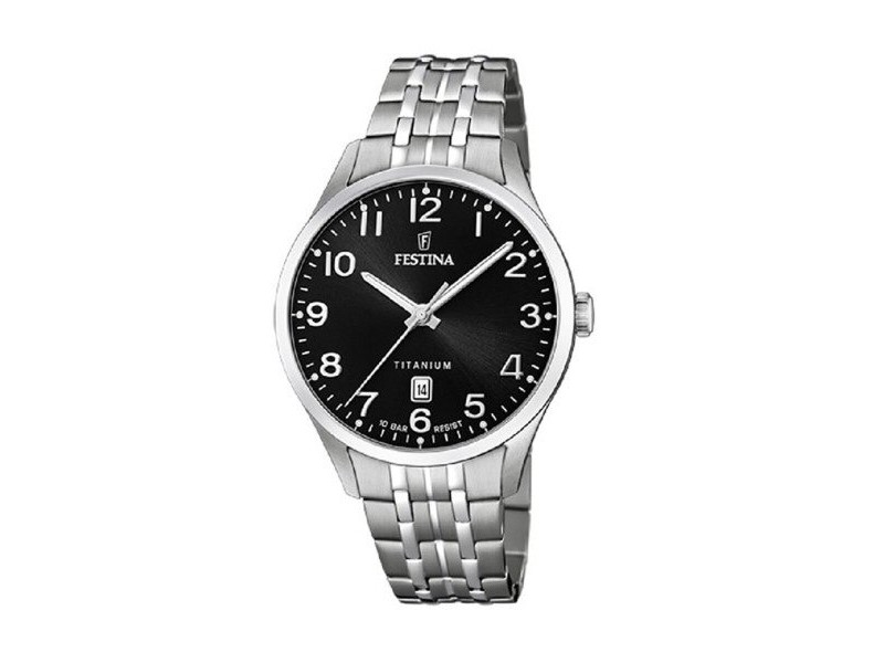 Мъжки часовник Festina F20466/3 Черен Сребрист (Ø 40 mm)