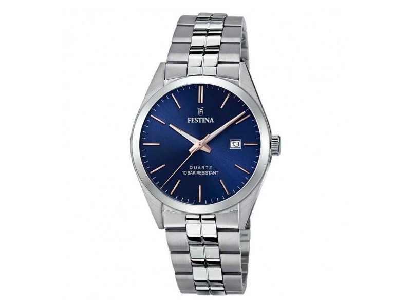 Мъжки часовник Festina F20437/B Сребрист (Ø 40 mm)