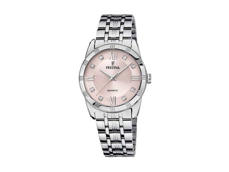 Мъжки часовник Festina F16940/C Розов Сребрист