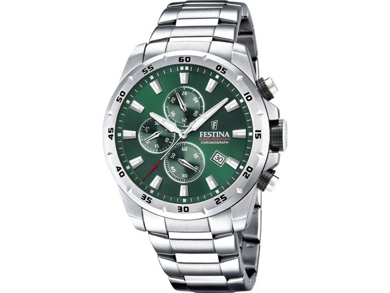 Мъжки часовник Festina F20463/3 Зелен Сребрист