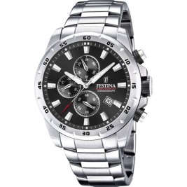 Мъжки часовник Festina F20463/4 Черен Сребрист