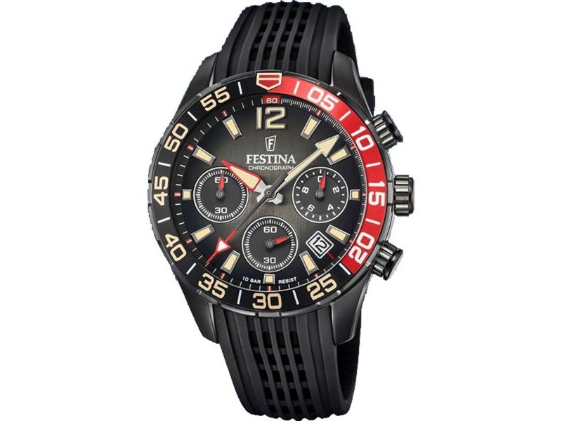 Мъжки часовник Festina F20518/3 Черен Сив