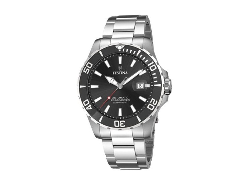 Мъжки часовник Festina F20531/4 Черен Сребрист