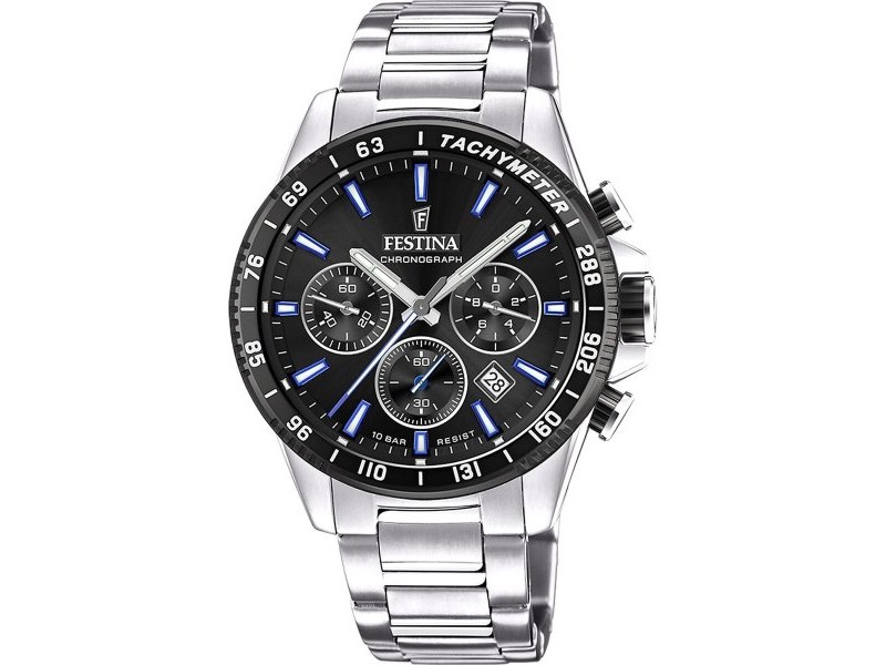 Мъжки часовник Festina F20560/5 Черен Сребрист