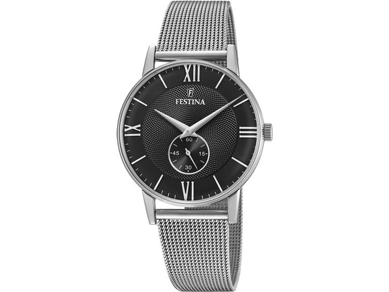 Мъжки часовник Festina F20568/4 Черен Сребрист
