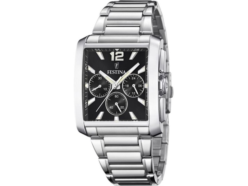 Мъжки часовник Festina F20635/4 Черен Сребрист
