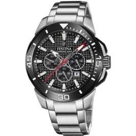 Мъжки часовник Festina F20641/4 Черен Сребрист