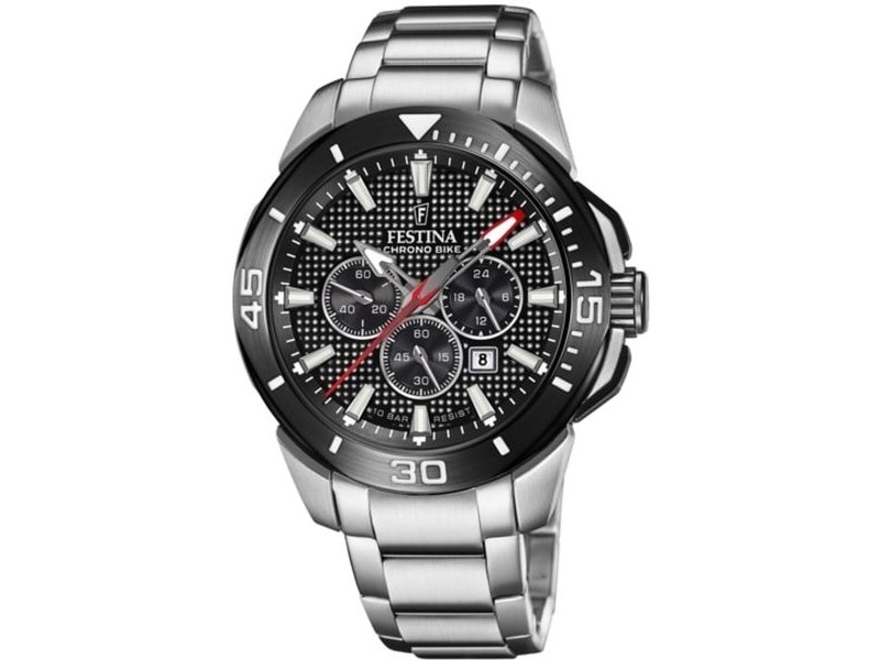 Мъжки часовник Festina F20641/4 Черен Сребрист