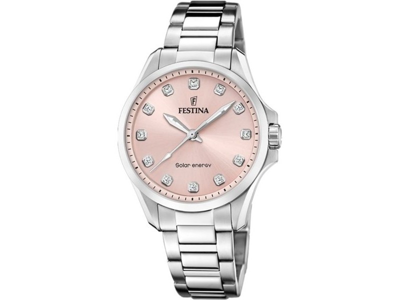 Мъжки часовник Festina F20654/2 Розов Сребрист